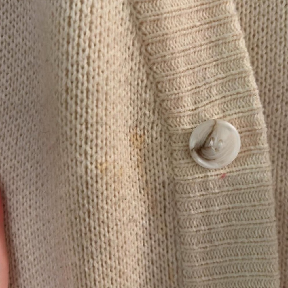 Graver of Anaheim Unisex Elbow Heart Smile Cardigan Sweater - Picture 6 of 6
